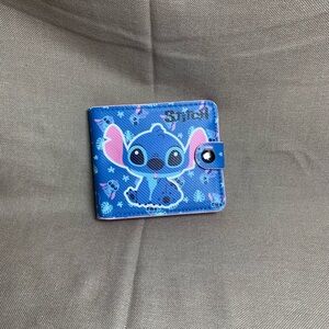 Stitch Cartoon Zip Wallet - Blue & Pink
